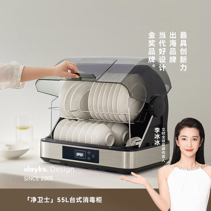 olayks立时畅销日韩消毒柜家用小型消毒碗柜碗筷台式保洁柜紫外线