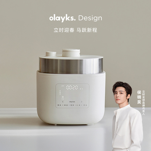 olayks立时0涂层智能变压电饭煲家用4L大容量多功能高压力电饭锅