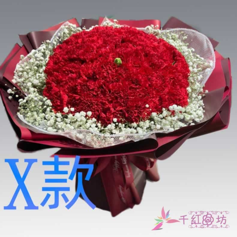 生日康乃馨黑龙江鹤岗订花店送花萝北县绥滨县向阳区同城鲜花速递