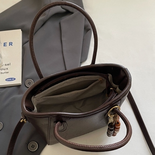 【有拉链贴袋】小众设计感手拎斜挎包2025新款潮百搭小包包女款