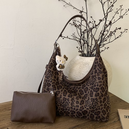 【子母包】洋气花朵豹纹大包