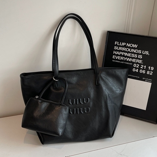 高级感大容量上班通勤包托特包2025新款潮百搭时尚大包单肩包女款