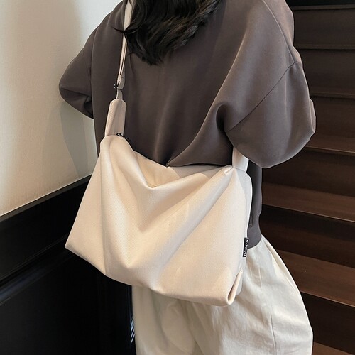 简约纯色大容量慵懒风松弛感包包