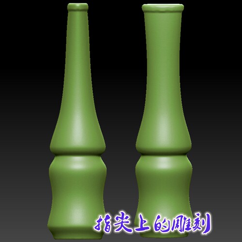 三维立体图3D打印雕刻图stl圆雕图   简单束腰烟嘴