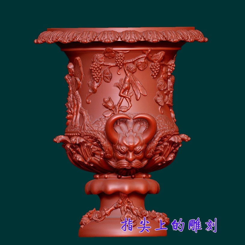 圆雕图三维图STL雕刻3D打印立体图   石雕高精度花盆天使人物浮雕,商务/设计服务,2D/3D绘图,淘宝优惠券,粉丝福利购,淘宝优惠卷