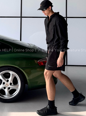 AHelp男士运动户外多功能休闲短裤 宽松简约百搭可调节通勤短裤