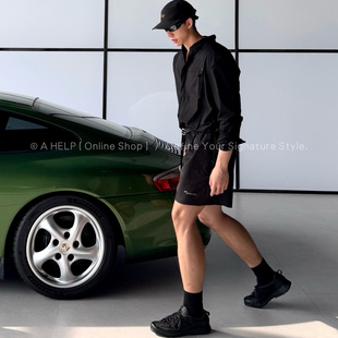 AHelp男士运动户外多功能休闲短裤 宽松简约百搭可调节通勤短裤
