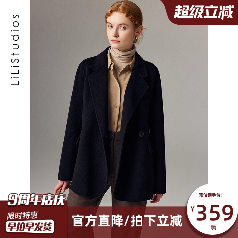 双面羊绒大衣女小个子羊毛呢外套