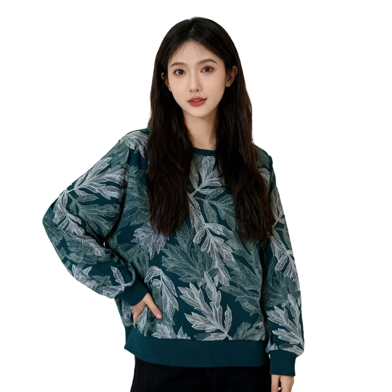 【D玛纳】时尚印花长袖卫衣简约气质舒适休闲高质感DMA566