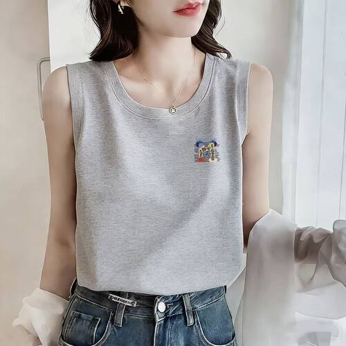 100%纯棉女士宽松夏季背心