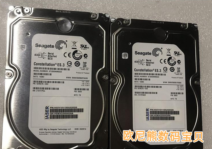 浪潮 NF5270 NF5280 2T SAS 7.2K 3.5寸 服务器硬盘 ST2000NM0023