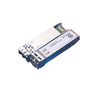 普联TP-LINK TL-SM512LS-5KM 5公里万兆单模双纤SFP+光模块 双纤LC 10G光口  单模光纤传输5KM  波长1310nm