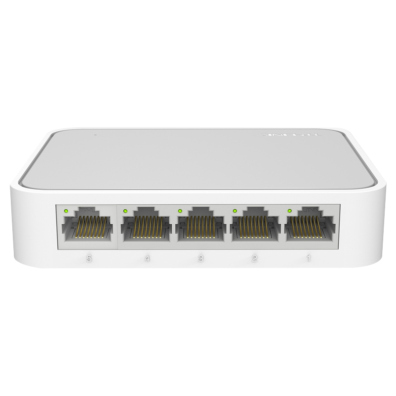 TP-LINK TL-SG1005+ 5口千兆网络交换机 塑壳家用宿舍学校办公网络分线器 1带4口1000m集线器  办公网口分线