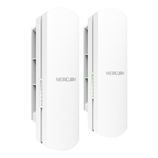 MERCURY水星 1千米5/15公里室外电梯监控无线网桥  一对2.4/5.8G点对点无线视频传输 户外工厂工程MWB201套装