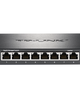 普联TP-LINK TL-SG2008D 全千兆8口Web网管型交换机云管理 端口监控汇聚VLAN隔离带宽控制企业级网线分线器