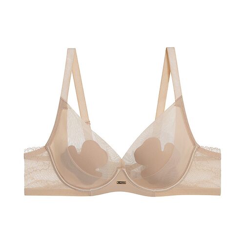 专柜正品爱慕简韵25春夏新款内衣女大胸显小花瓣文胸AM13A702