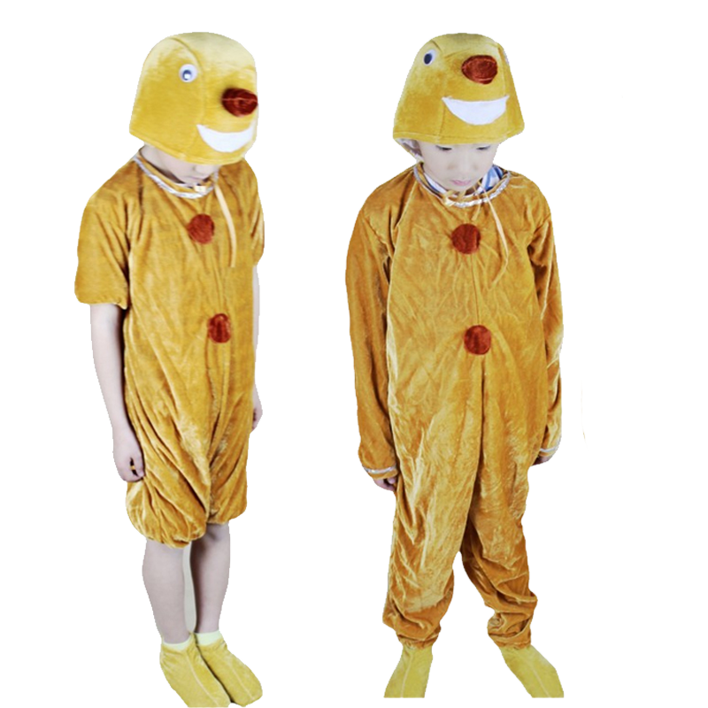 幼儿逃跑的姜饼人舞蹈儿童演出服