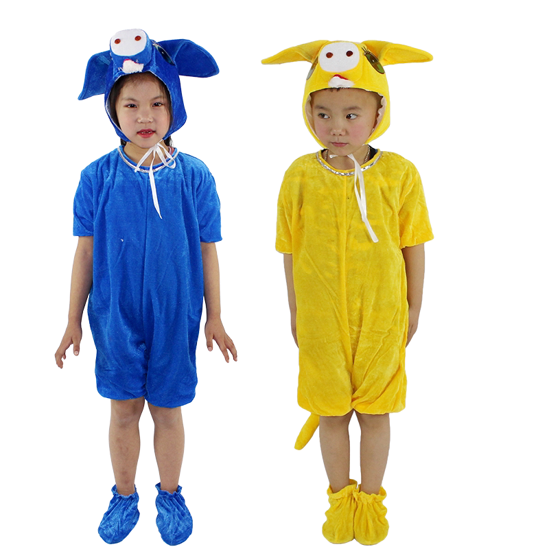 十二生肖卡通猪幼儿园白猪演出服