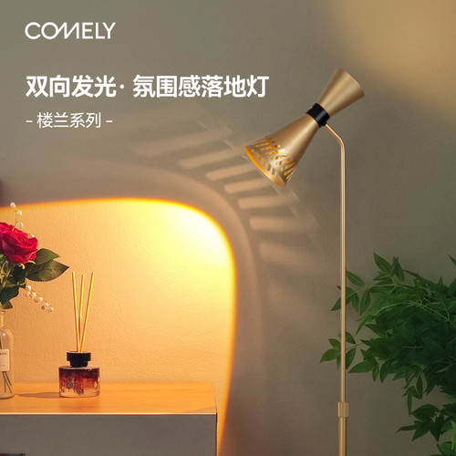 氛围客厅落地灯上下发光轻奢