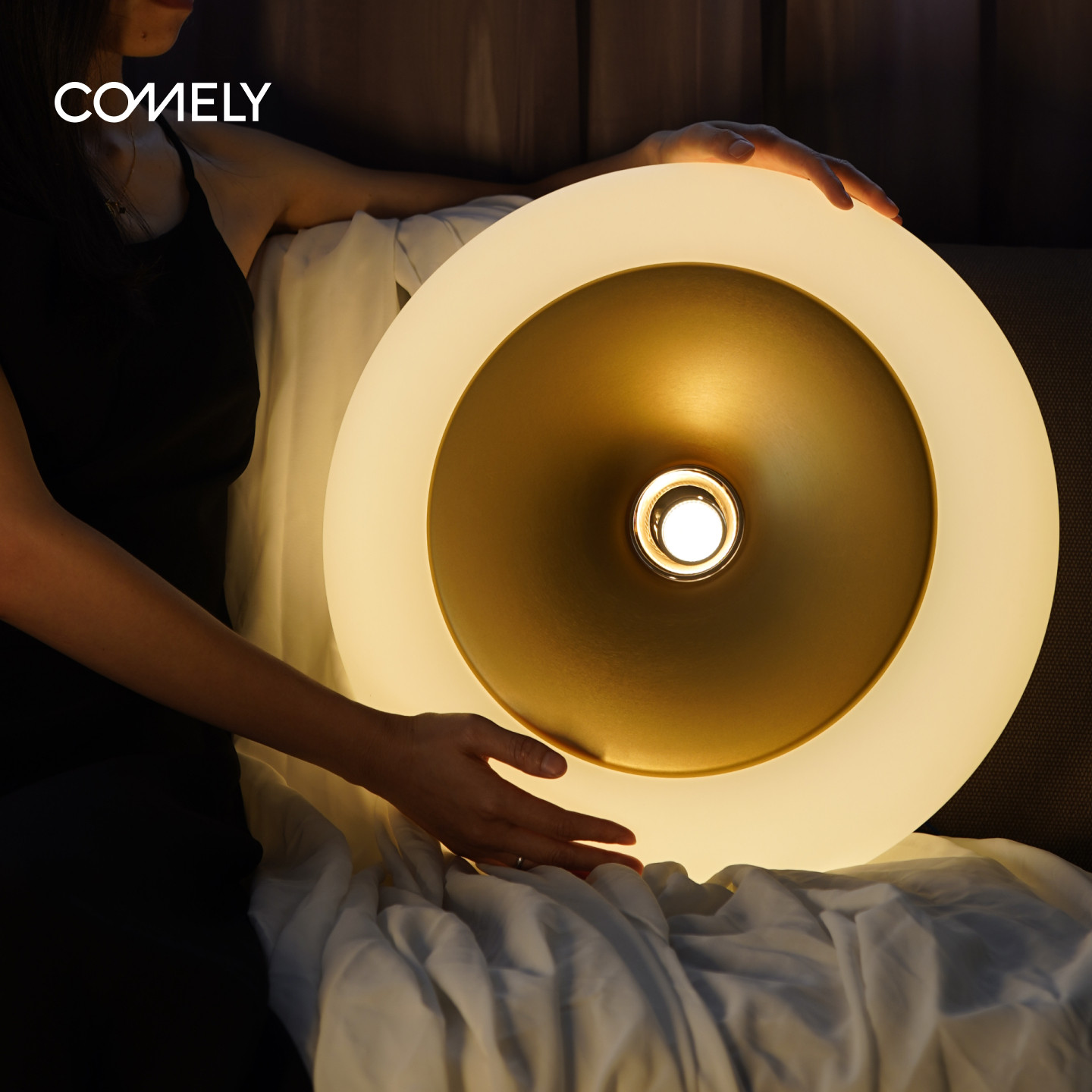 轻奢卧室吸顶灯高级感护眼全光谱房间主灯现代简约大气智能