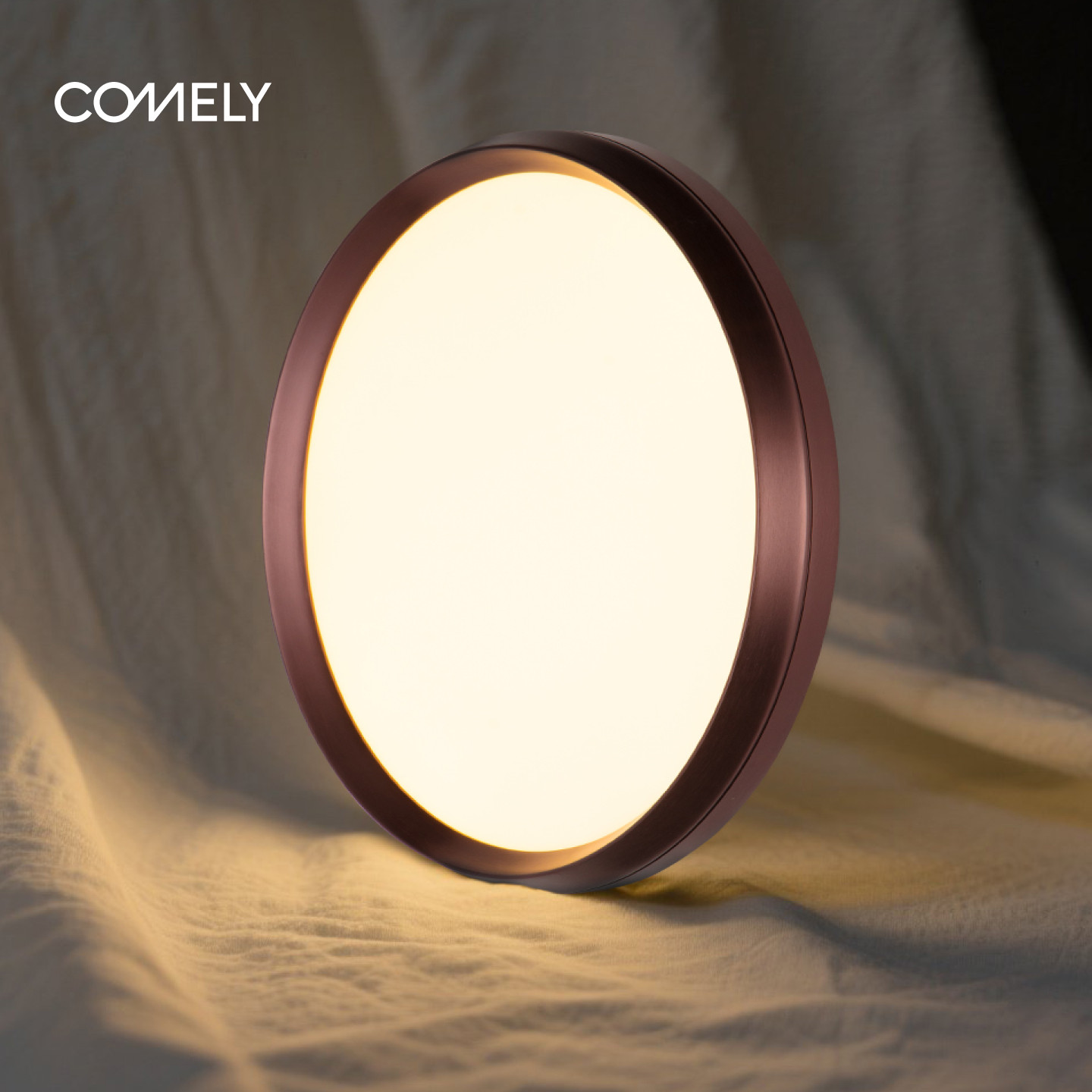 复古风极简吸顶灯卧室简约新中式led全光谱护眼客厅灯胡桃木色,家装灯饰光源,客厅吸顶灯,淘宝优惠券,粉丝福利购,淘宝优惠卷