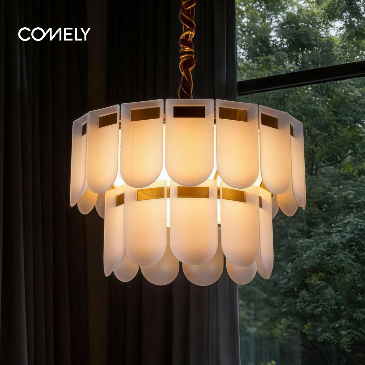 轻法式复古吊灯餐厅中古卧室轻奢吸顶灯奶油风温馨高端大气设计师