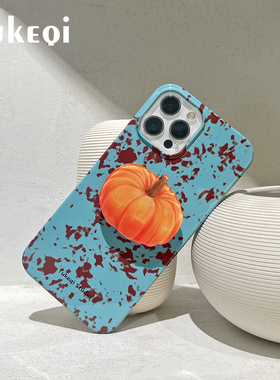 兔可七 原创小众马尔斯绿适用苹果16手机壳17promax二合一全包菲林硬壳