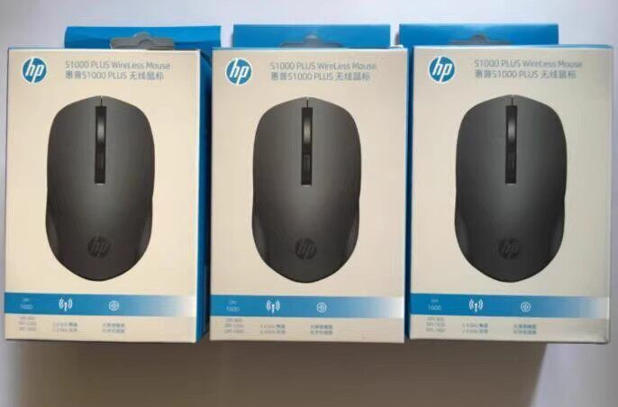 HP S1000PLUS 무선 마우스 USB 노트북 데스크탑 컴퓨터 비즈니스 사무실