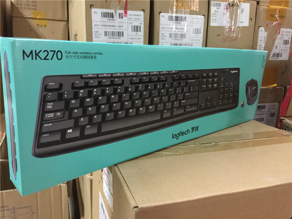 正品国行 罗技商务MK270无线键盘鼠标键鼠套装键盘办公笔记本电脑