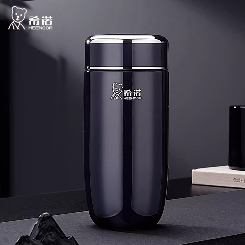 希诺保温杯316L不锈钢真空保冷杯子带滤网茶水分离泡茶水杯鹅蛋杯