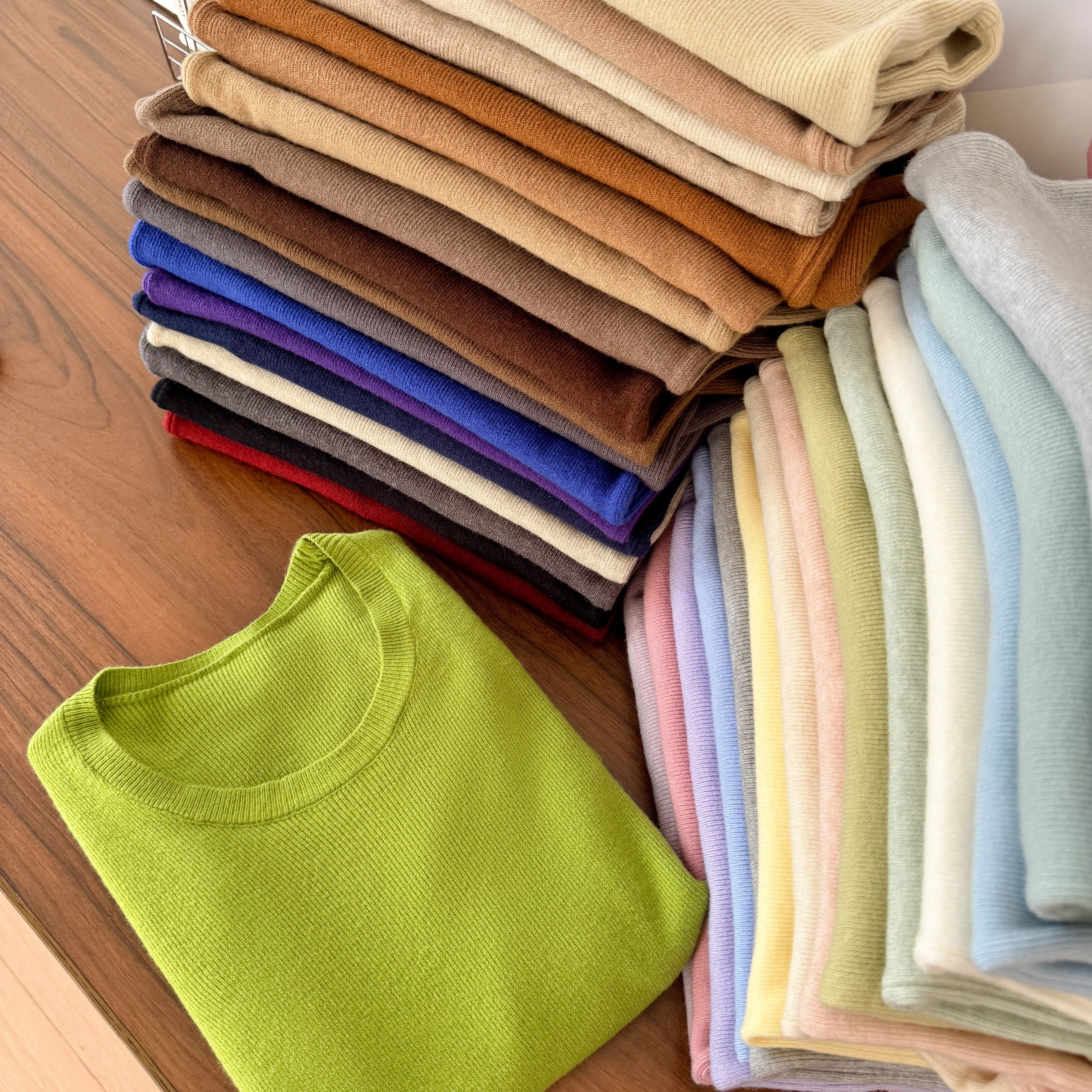 【圆领】2025秋冬新款圆领打底衫毛衣修身百搭内搭洋气针织衫显瘦