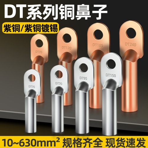 dt铜鼻子接头线耳堵油电缆线冷压