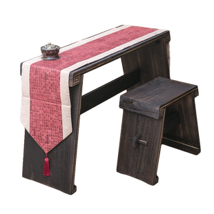 【七韵家居】加厚减字谱古琴桌 麂皮绒桌布古琴桌茶桌香道桌可用