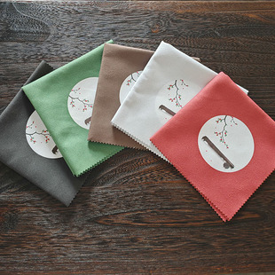 古琴擦琴布 双面绒 擦琴不掉毛 数码印花古琴画 好看好用