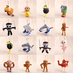 跨境爆款 tungsahur鲨鱼搞怪玩偶木棍人玩具公仔 AI美国山海经tung