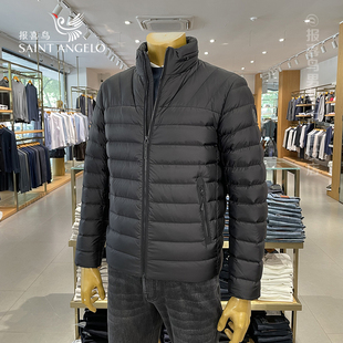 报喜鸟羽绒服男品牌正品折扣清仓短款黑色男士冬季外套男款上衣