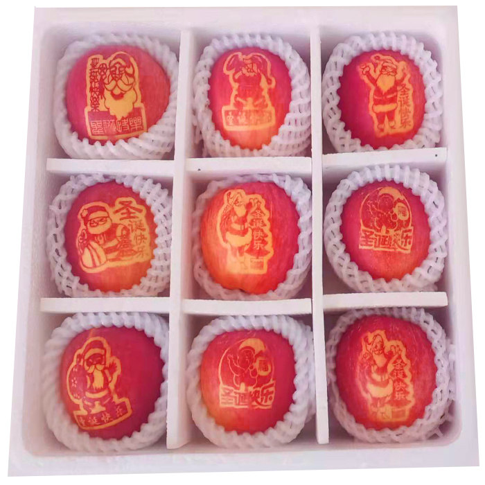 带字艺术苹果一箱九个5-6斤圣诞节平安夜随意搭配全国年货包邮