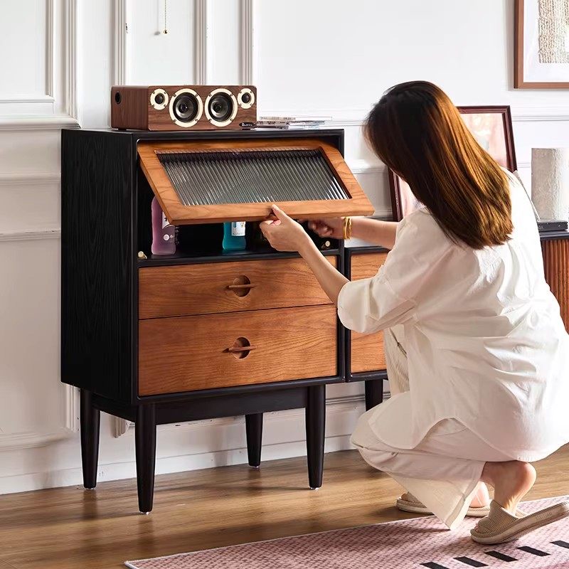 木居盛法式复古边柜电视柜边柜中古风家用高级感收纳柜储物小斗柜,住宅家具,电视柜,淘宝优惠券,粉丝福利购,淘宝优惠卷