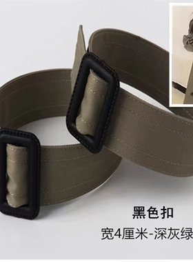 风衣袖带腕带布袖口束带系带绑带装饰女带子配件皮带皮扣卡其色