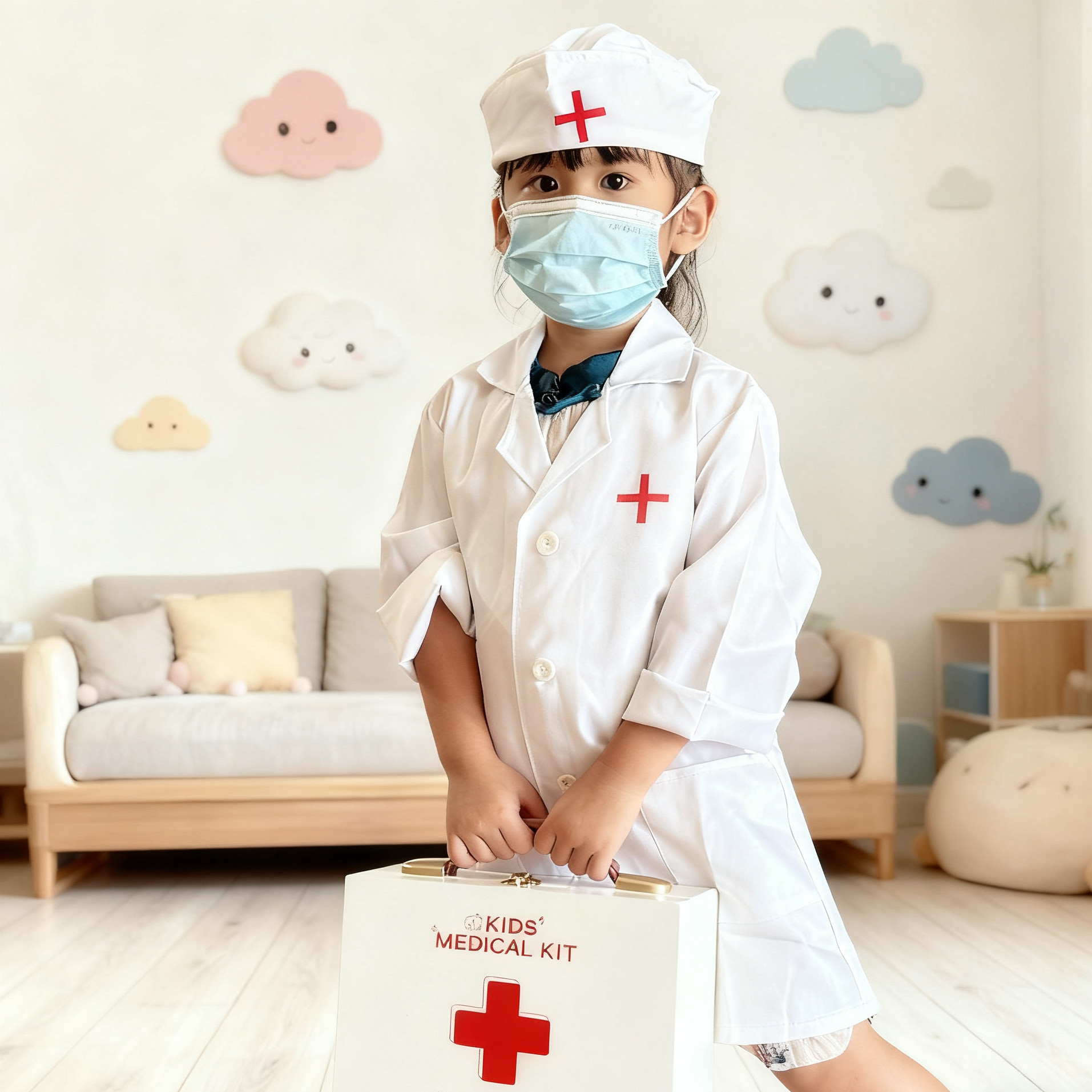 儿童医生看病玩具护士过家家木质打针牙科医生医药箱男女孩玩具