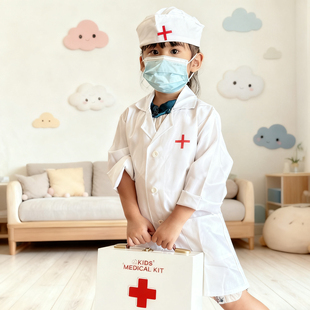 儿童医生看病玩具护士过家家木质打针牙科医生医药箱男女孩玩具