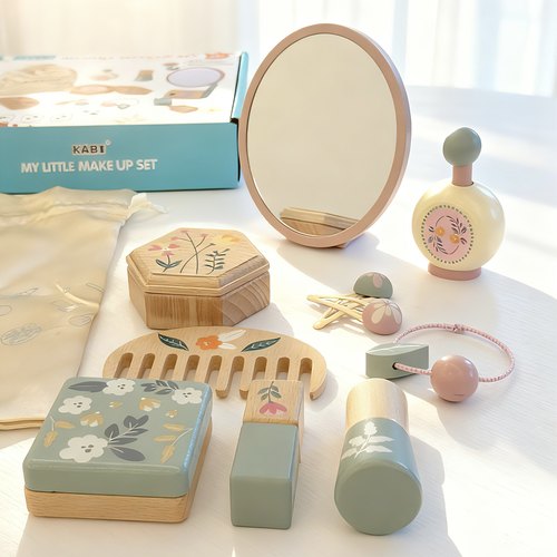 儿童化妆玩具套装木质美彩妆