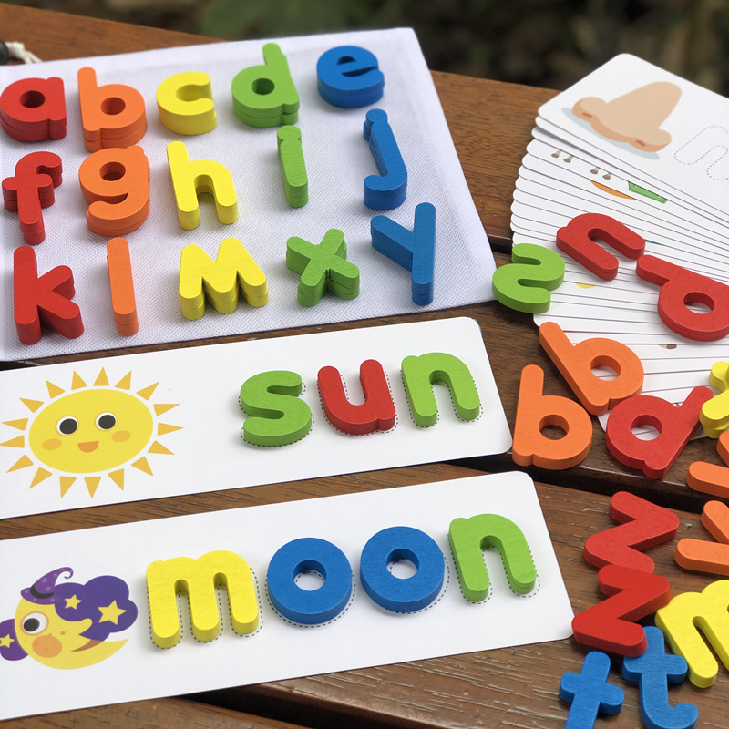 字母游戏拼图儿童小写