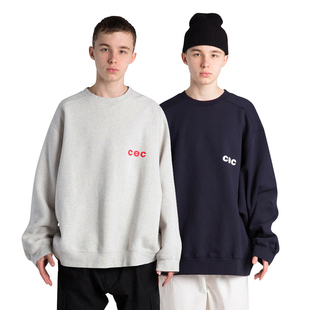 韩国直邮CHANCECHANCE CEC套头卫衣外套圆领男女宽松oversize潮牌