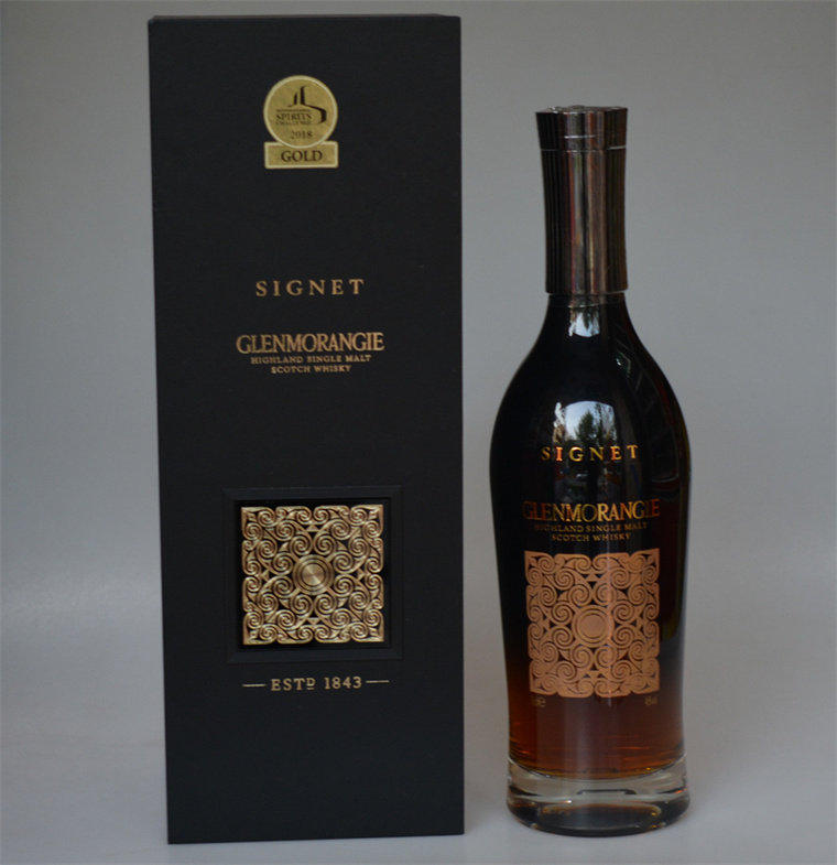 老洋酒收藏英国Glenmorangie格兰杰稀印高地单一麦芽威士忌带盒