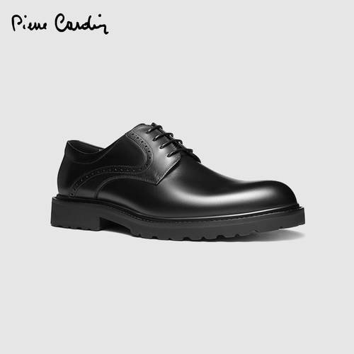 PierreCardin轻底布洛克皮鞋