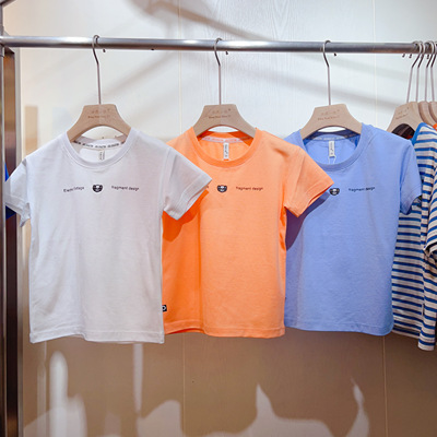 冰点小依品牌童装男女夏季儿童圆领棉质短袖上衣透气舒适11321