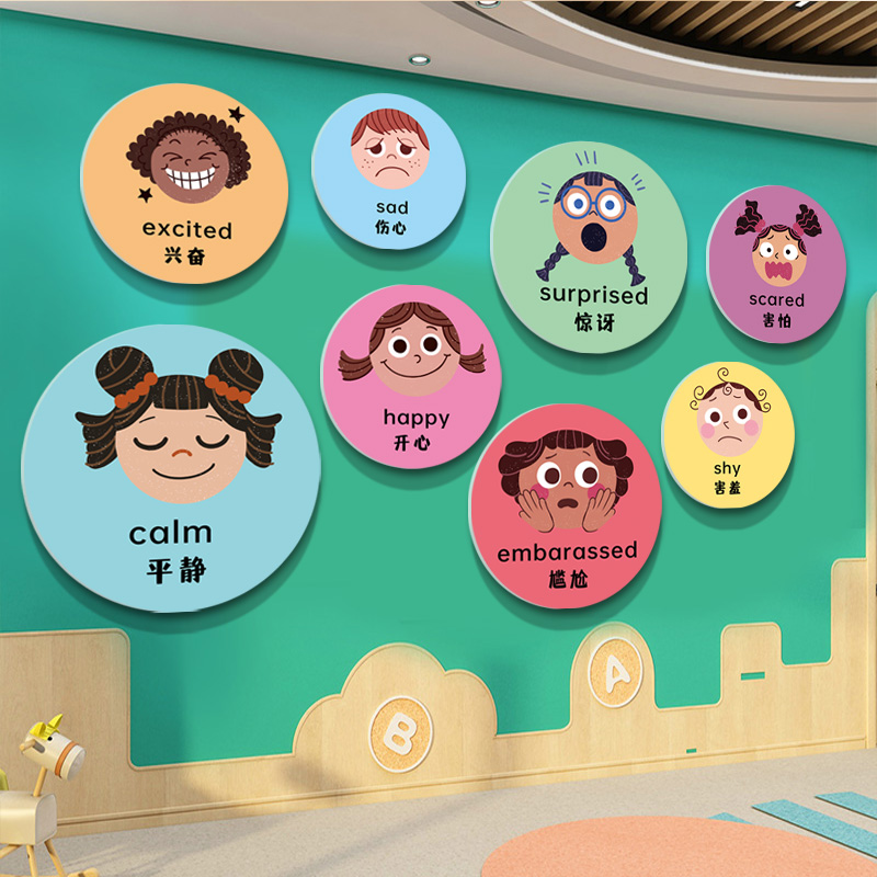 英语角教室布置装饰墙贴顺利