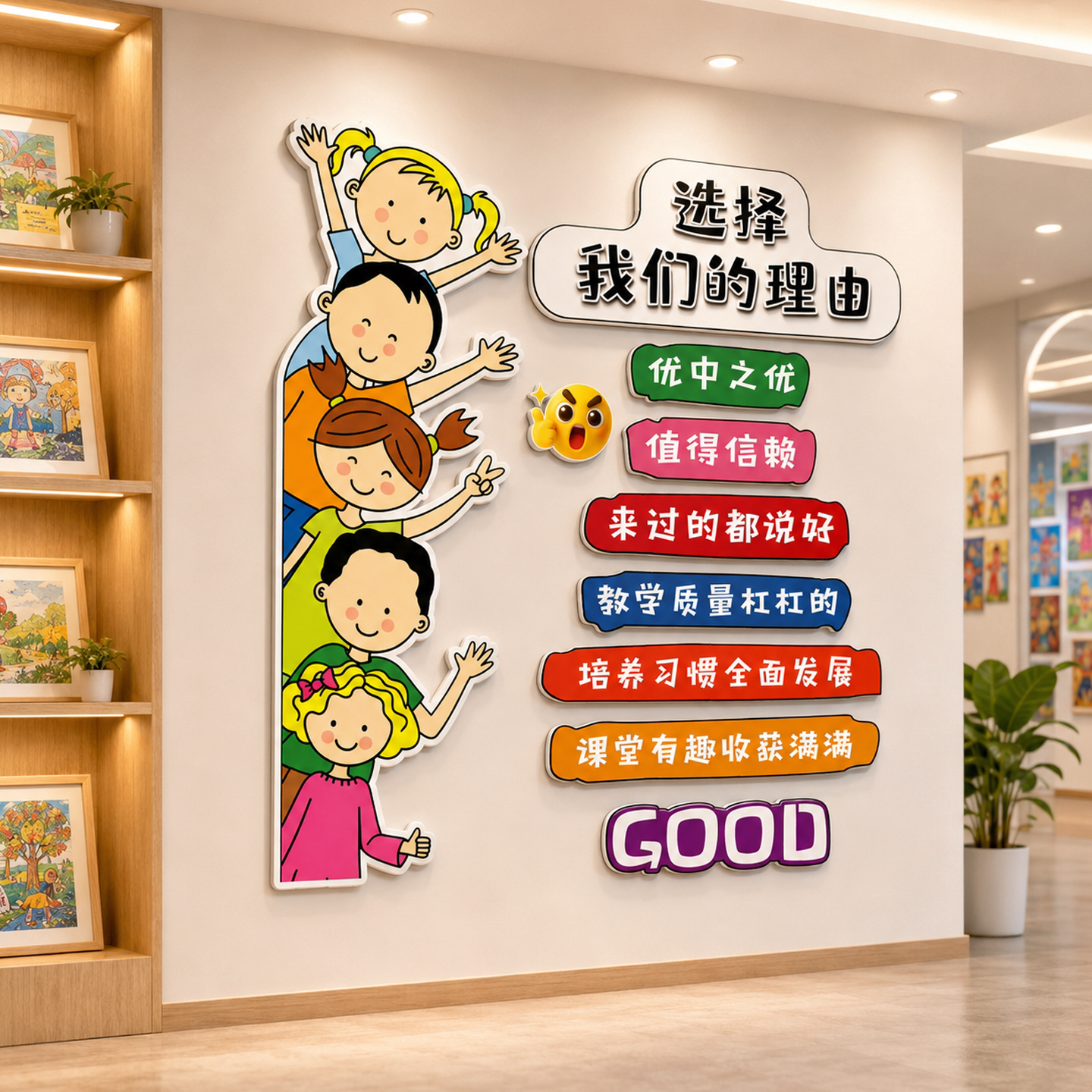书法美术教室墙面装饰