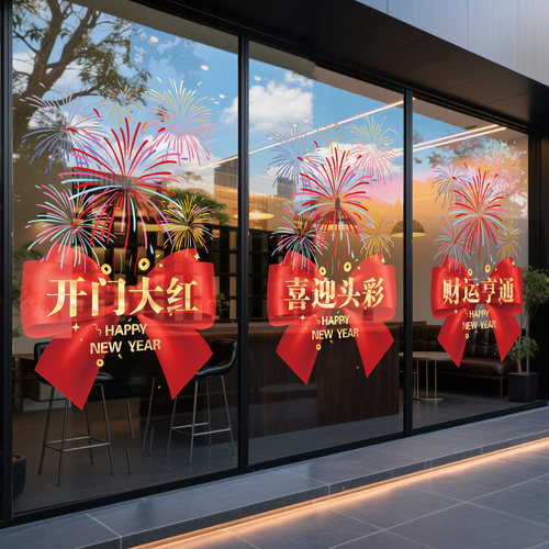 2026新年装饰开门红气氛布置